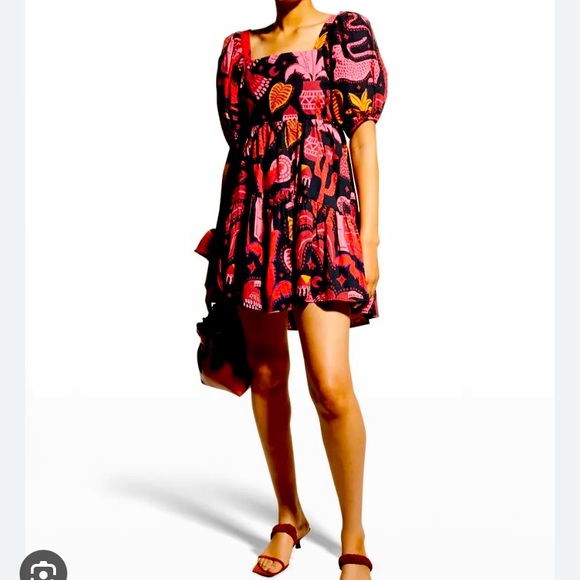 FARM Rio Black Tropical Magic Mini Dress - Picture 3 of 4